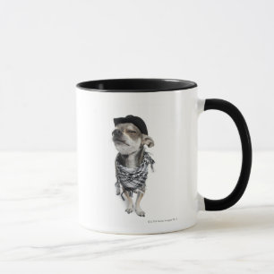 Caneca Grande ângulo de uma chihuahua com seu eyes