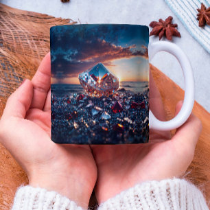 Caneca Grande brilho de diamante