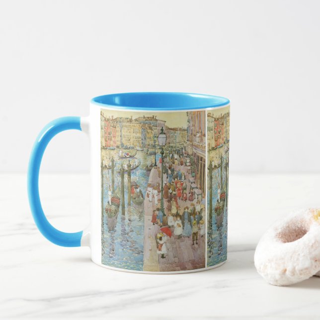 Caneca Grande Canal, Veneza por Maurice Prendergast (Com Donut)