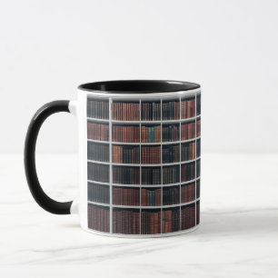 Caneca Grande Combo de Prateleira de Livros da Biblioteca