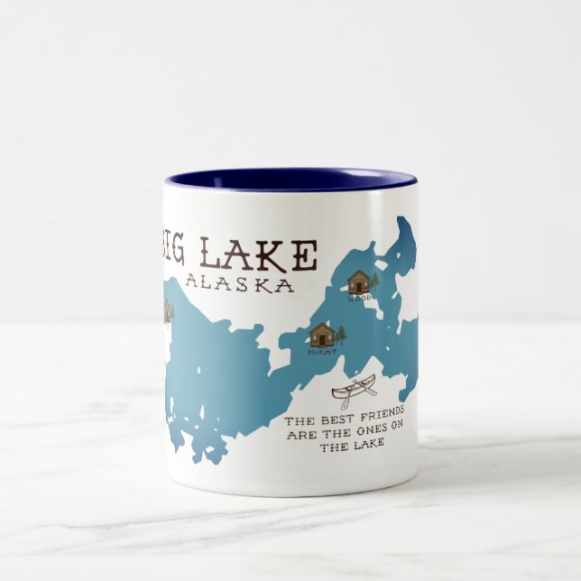 Caneca grande da cabine do lago para nossos amigos (Centro)