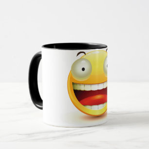 Caneca grande da cara dos olhos