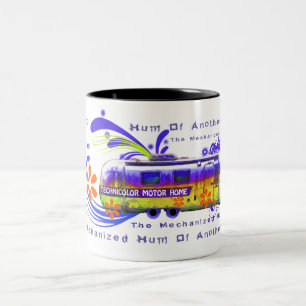 Caneca grande da roulotte do tecnicolor