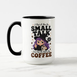 Caneca Grande de Bruxa Preta de Duas Cores Present
