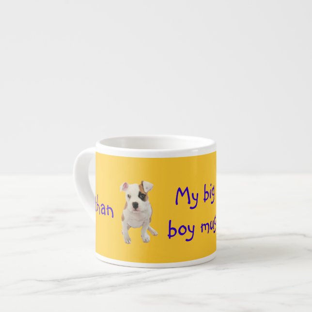 Caneca grande do menino de Ethan (personalize o (Frente Esquerda)