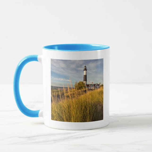 Caneca Grande Farol De Ponto Solúvel No Lago Michigan (Esquerda)