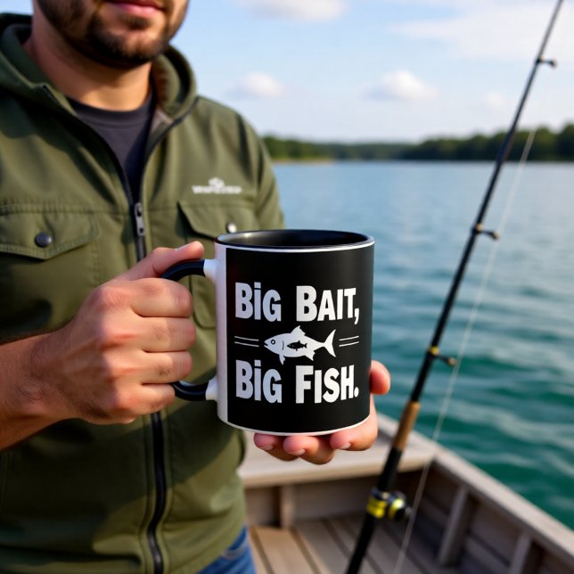 Caneca Grande Isca Grande Peixe Pesca Divertida (Criador carregado)