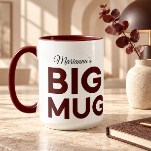 Caneca Grande Marrom Caneca Enorme Nome Person