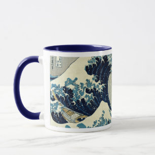 Caneca Grande onda de Katsushika Hokusai fora de Kanagawa