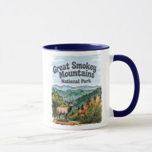 Caneca Grande Parque Nacional Smokey Mountains Fofo