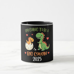 Caneca Grande Primo Dinossauro Eu Vou Ser Primo Bebê Rex