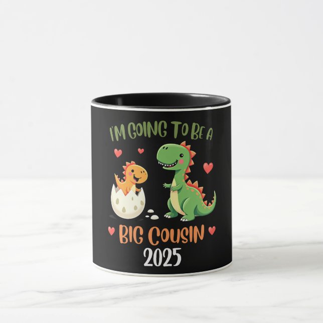 Caneca Grande Primo Dinossauro Eu Vou Ser Primo Bebê Rex (Centro)