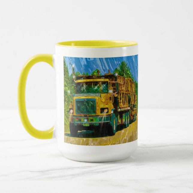 Caneca Grande Rig, Veículo de Transporte Pesado, Caminhão (Esquerda)