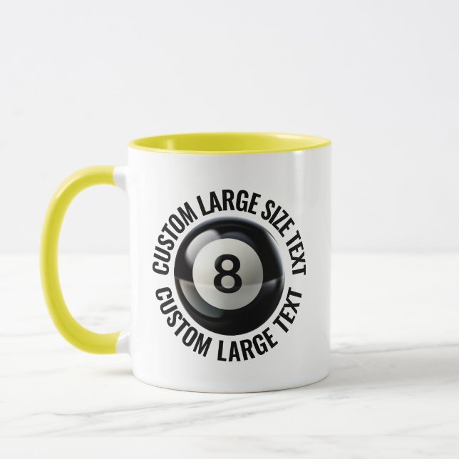 Caneca Grande Texto AMARELO Combo 11oz Personalizado 8 Bo (Esquerda)