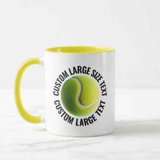Caneca Grande Texto AMARELO Combo 11oz Tênis Personalizad