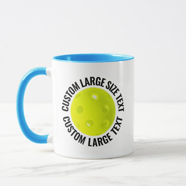 Caneca Grande Texto AZUL CLARO Combo 11oz Pickleball Pers (Esquerda)
