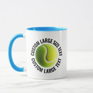 Caneca Grande Texto AZUL CLARO Combo 325ml Tênis Personal