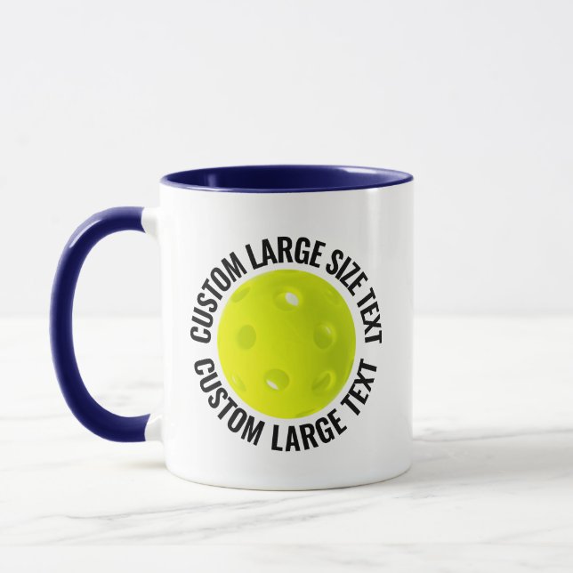 Caneca Grande Texto AZUL MARINHO Combo 11oz Pickleball Pe (Esquerda)