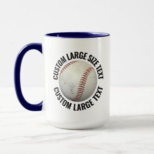 Caneca Grande Texto AZUL MARINHO Combo 15oz Personalizado