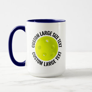 Caneca Grande Texto AZUL MARINHO Combo 15oz Pickleball Pe