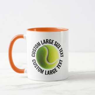 Caneca Grande Texto LARANJA Combo 11oz Tênis Personalizad