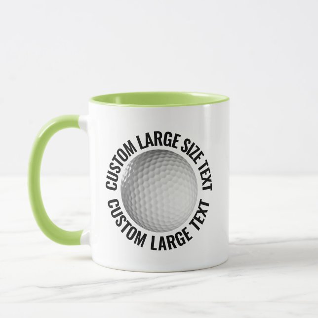 Caneca Grande Texto LIME VERDE Combo 11oz Golf Personaliz (Esquerda)