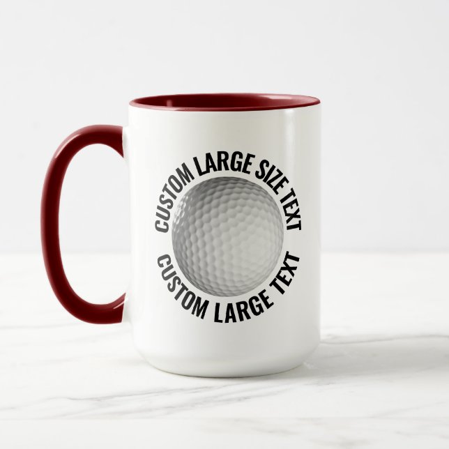 Caneca Grande Texto MAROON Combo 15oz Golf Personalizado (Esquerda)