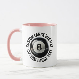Caneca Grande Texto PINK Combo 11oz Personalizado 8 Bola