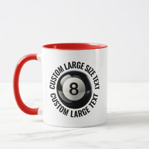 Caneca Grande Texto Vermelho Combo 11oz Personalizado 8 B
