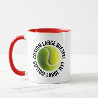 Caneca Grande Texto Vermelho Combo 11oz Tênis Personaliza