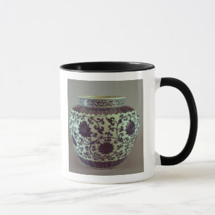 Caneca Grande vaso azul e branco de Ming
