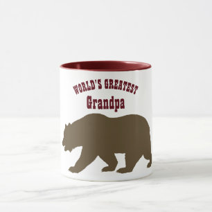 Caneca Grande Vovô Papá Bear Avô Presente
