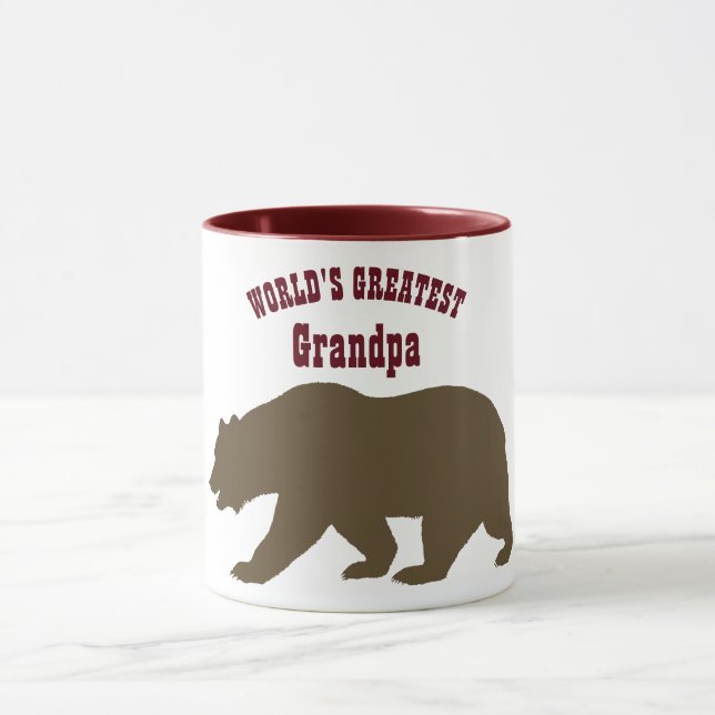 Caneca Grande Vovô Papá Bear Avô Presente (Centro)
