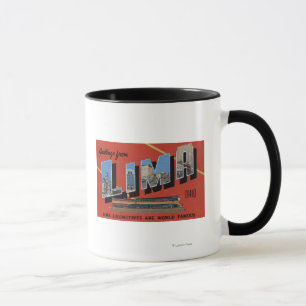 Caneca Grandes letras - as locomotivas de Lima são mundo