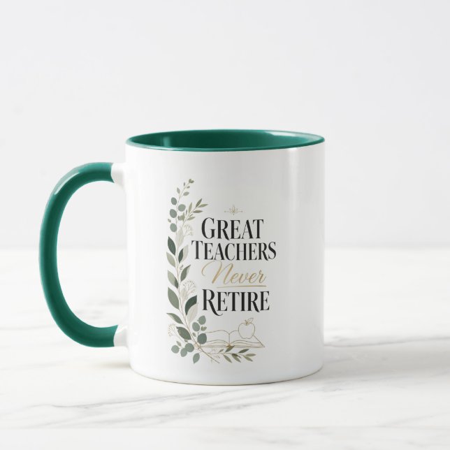 Caneca Grandes Professores Nunca Se Aposentam Nome Person (Esquerda)