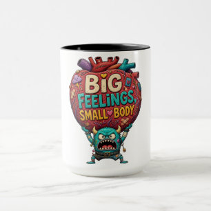 Caneca Grandes Sentimentos, Pequeno Corpo – Monstro Surre