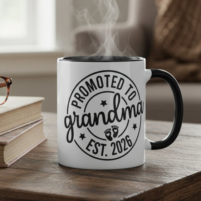 Caneca Grandma Announcement Mug Gift (Grandma announcement mug)