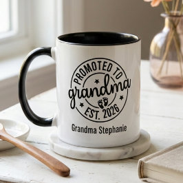 Caneca Grandma Announcement Mug Gift
