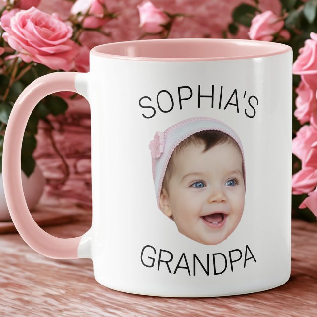 Caneca Grandpa Baby Face Coffee Mug Personalized (Criador carregado)