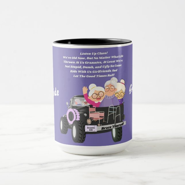 Caneca Grannias Cavalgam Duas Tons De Café (Centro)
