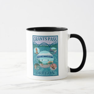 Caneca Grant Pass, OregonScenic Poster de viagens