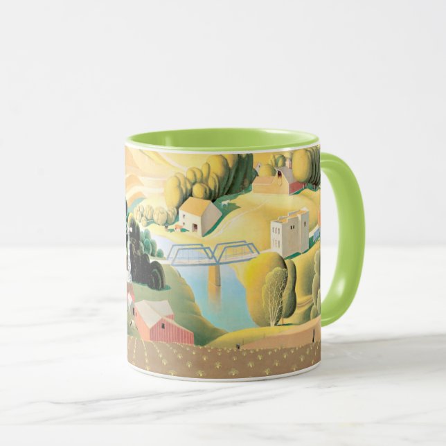 Caneca Grant Wood - Stone City, Iowa (Frente Esquerda)