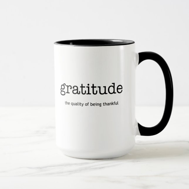 Caneca Gratidão Inspiração Mug (Direita)
