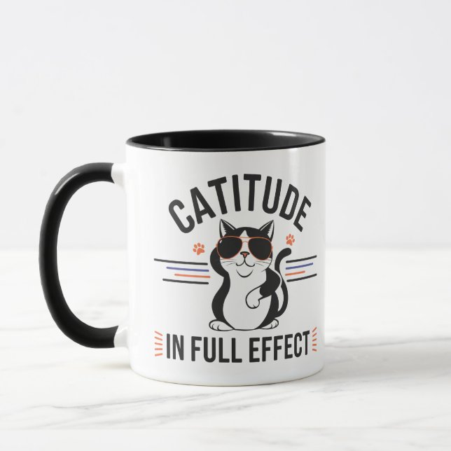 Caneca gratidão no efeito de cheio para amantes de estima (Esquerda)