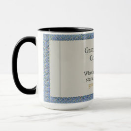 Caneca Gratidão Permanece: Dia Bom Noite Melhor Sempre Ev