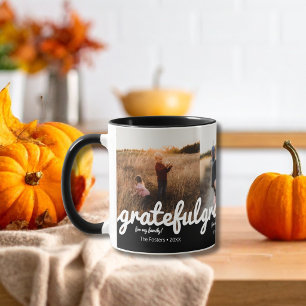 Caneca Gratidão Por Minha Família Foto Personalizada