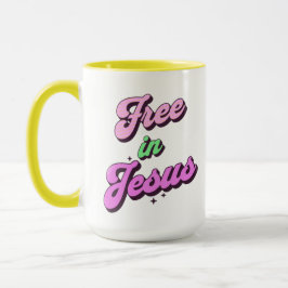 Caneca Grátis em Jesus Estilo Retro, Inspiração Mug