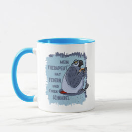 Caneca Graupapagei Terapêutica - Lustige Geschenk Tasse