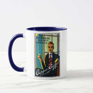 Caneca gravatas Vintage Mens 1920