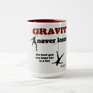 Caneca Gravidade Nunca Perderes - Design de Escalada de R